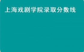上海戏剧学院录取分数线(艺术类院校在这里指的是哪几所院校？）