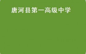 唐河县第一高级中学（唐河县第一高级中学录取分数线2021）